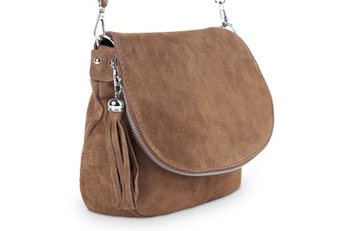 Torebka Skórzana Chlebak Vera Pelle Zamszowa Koniak (3).jpg