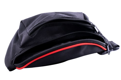 nerka, saszetka na biodro, czarna