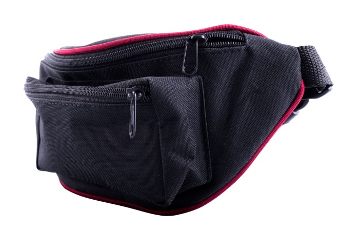 Nerka, saszetka na biodro nieprzemakalna czarna