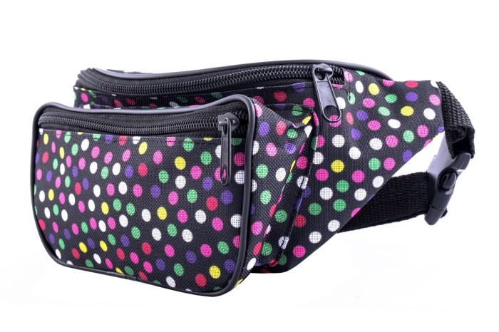Nerka, saszetka na biodro nieprzemakalna groszki