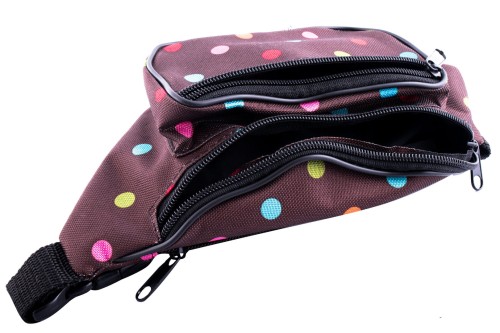 nerka, saszetka na biodro, groszki