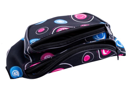 nerka, saszetka na biodro, groszki