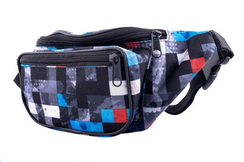 nerka, saszetka na biodro, wielokolorowa