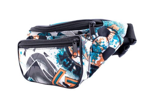 nerka, saszetka na biodro, wielokolorowa