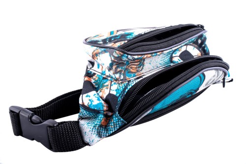 nerka, saszetka na biodro, wielokolorowa