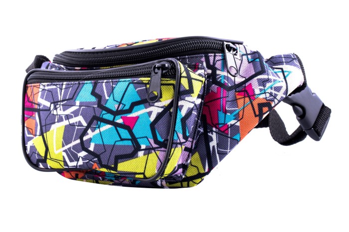 Nerka, saszetka na biodro nieprzemakalna kolorowa