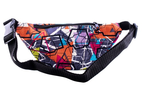 nerka, saszetka na biodro, wielokolorowa