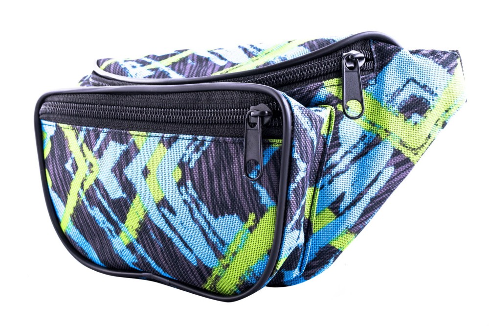 nerka, saszetka na biodro, wielokolorowa