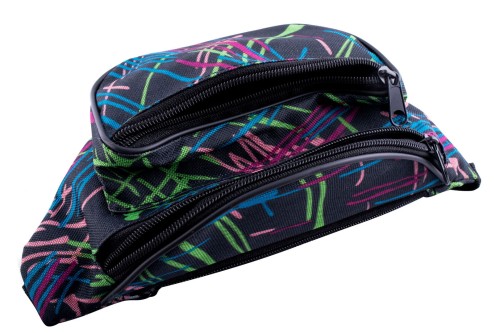 nerka, saszetka na biodro, wielokolorowa