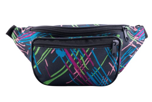 nerka, saszetka na biodro, wielokolorowa
