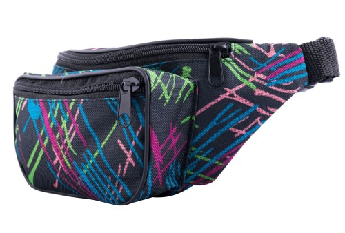 nerka, saszetka na biodro, wielokolorowa