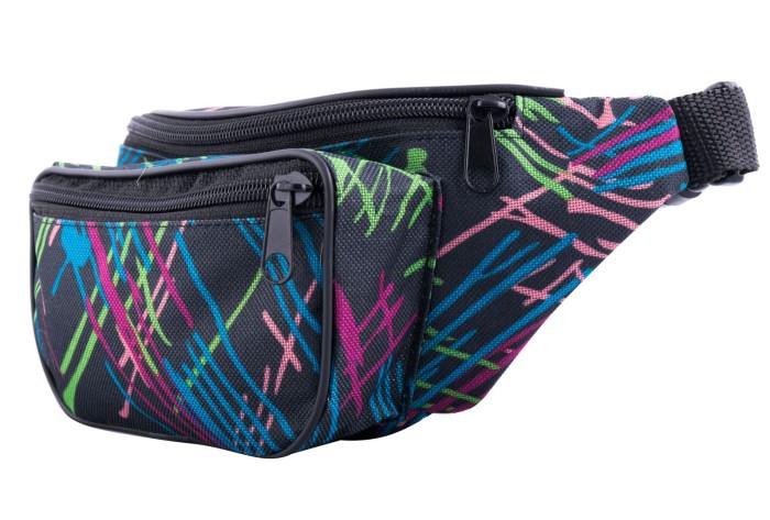 Nerka, saszetka na biodro nieprzemakalna kolorowa