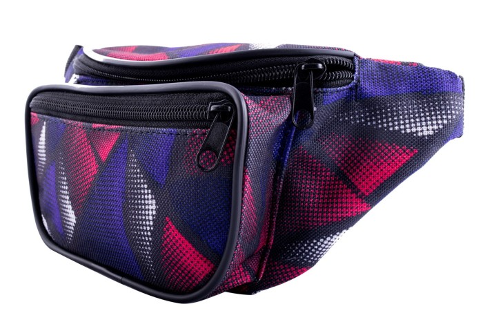 Nerka, saszetka na biodro nieprzemakalna kolorowa