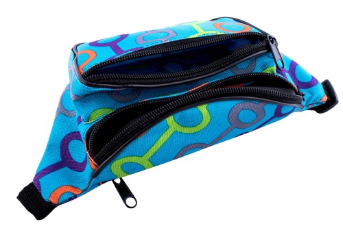 nerka, saszetka na biodro, wielokolorowa