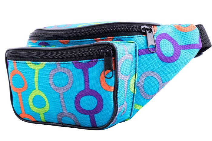 Nerka, saszetka na biodro nieprzemakalna kolorowa