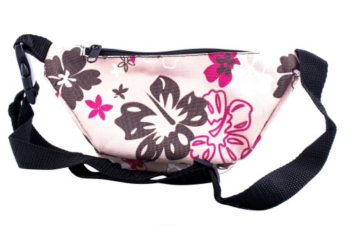 nerka, saszetka na biodro, kwiaty