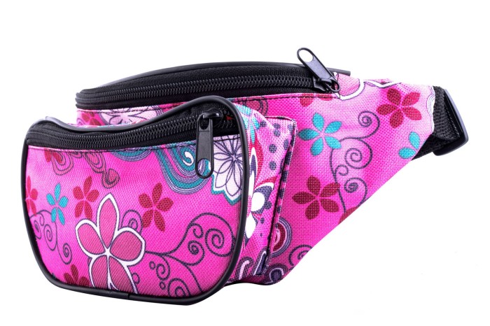 Nerka, saszetka na biodro nieprzemakalna kwiaty