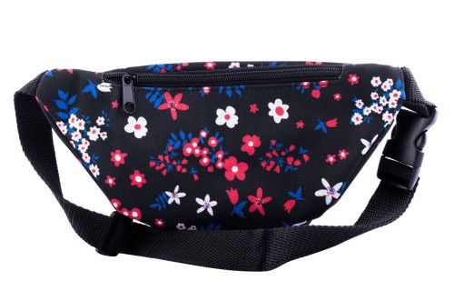 nerka, saszetka na biodro, kwiaty