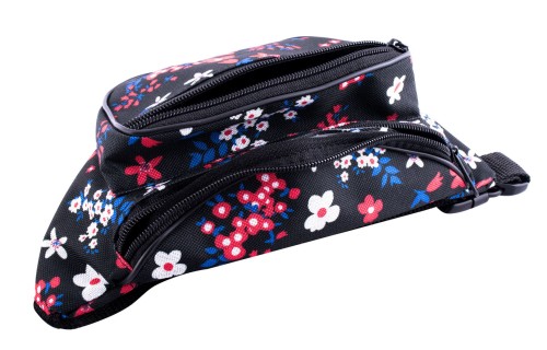 nerka, saszetka na biodro, kwiaty