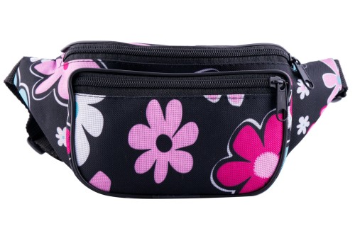 nerka, saszetka na biodro, kwiaty