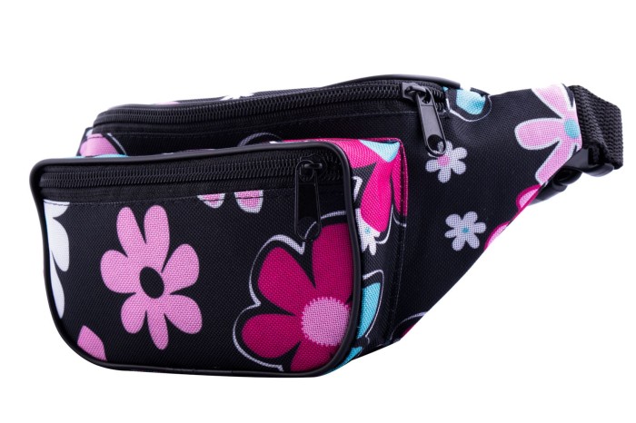 Nerka, saszetka na biodro nieprzemakalna kwiaty
