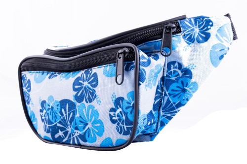 nerka, saszetka na biodro, kwiaty