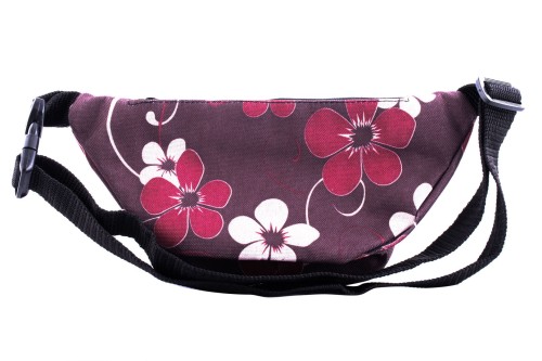 nerka, saszetka na biodro, kwiaty