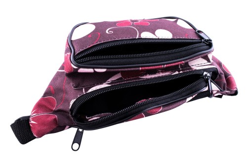 nerka, saszetka na biodro, kwiaty