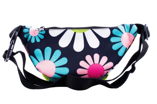 nerka, saszetka na biodro, kwiaty