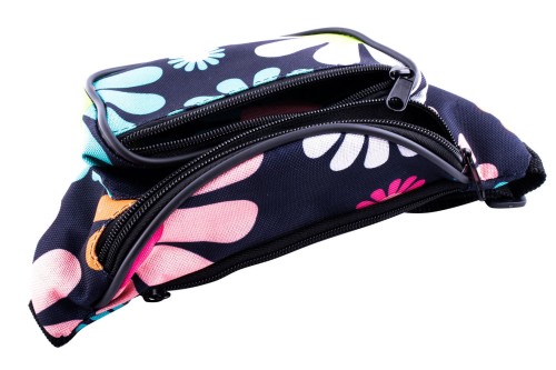 nerka, saszetka na biodro, kwiaty