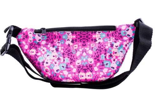 nerka, saszetka na biodro, kwiaty