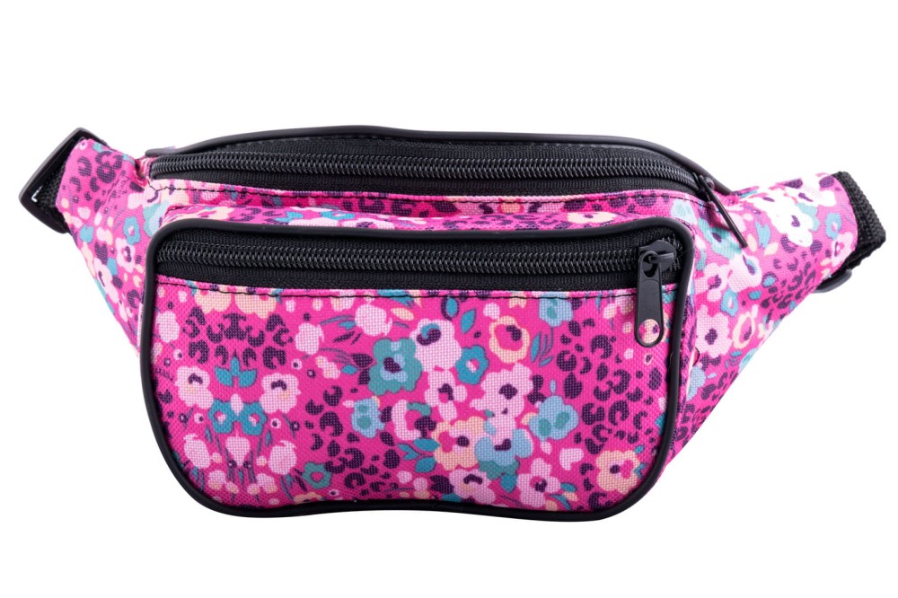 nerka, saszetka na biodro, kwiaty