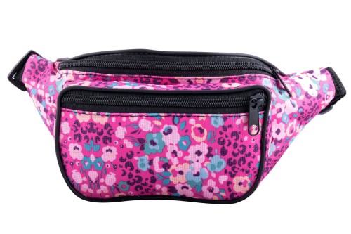 nerka, saszetka na biodro, kwiaty