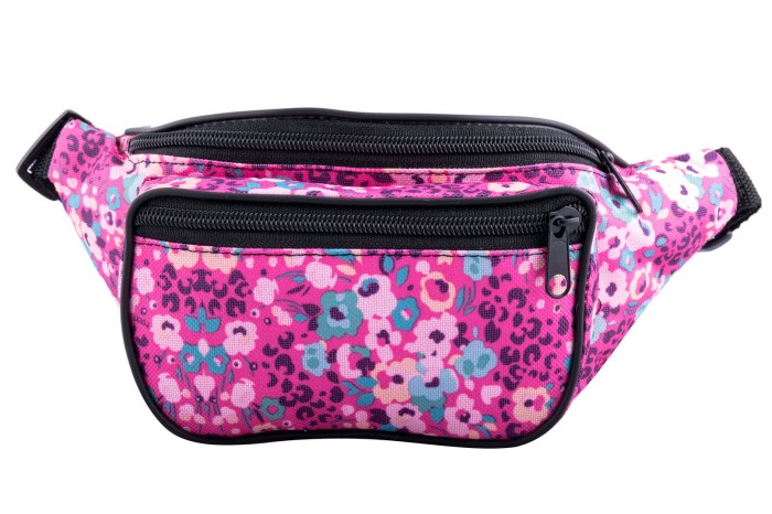 Nerka, saszetka na biodro nieprzemakalna kwiaty