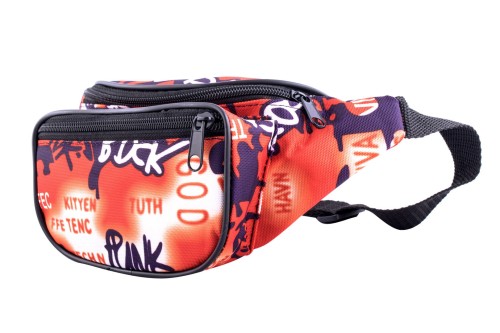 nerka, saszetka na biodro, napisy