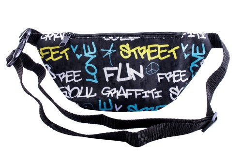 nerka, saszetka na biodro, napisy