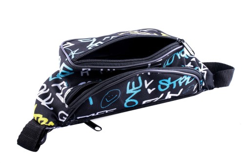 nerka, saszetka na biodro, napisy