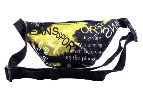 nerka, saszetka na biodro, napisy