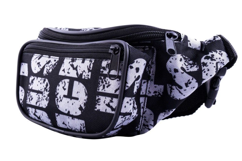 nerka, saszetka na biodro, napisy