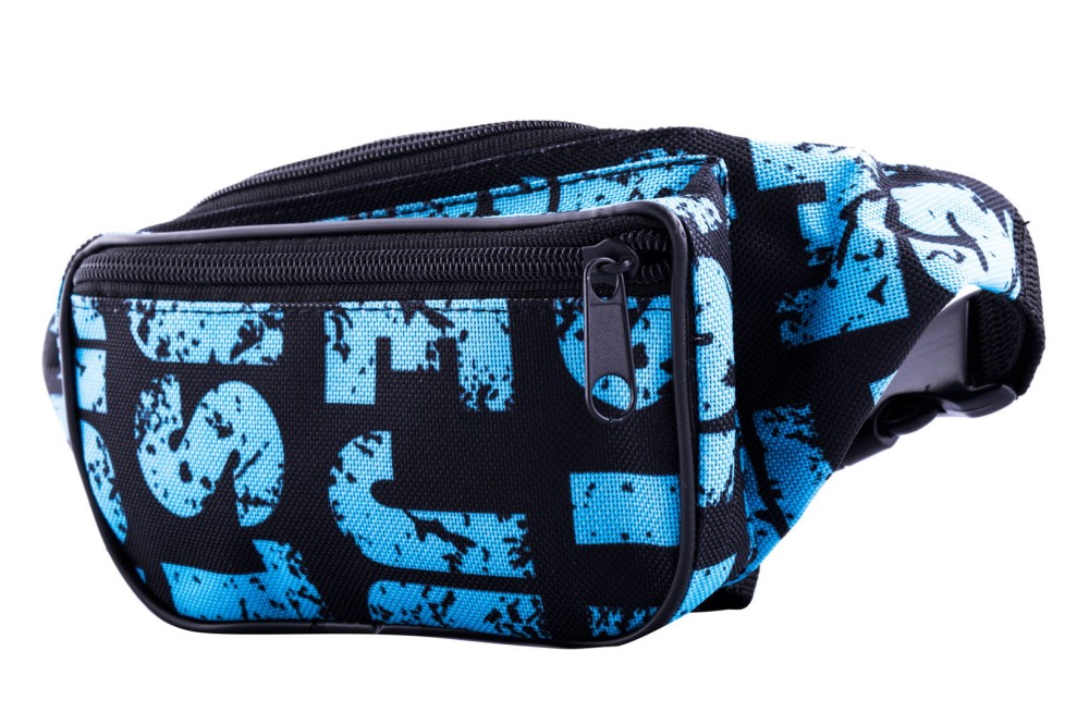 nerka, saszetka na biodro, napisy