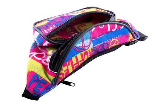 nerka, saszetka na biodro, napisy