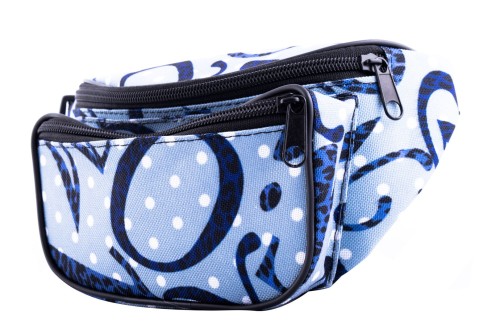 Nerka, saszetka na biodro nieprzemakalna napisy