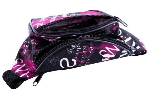 nerka, saszetka na biodro, napisy