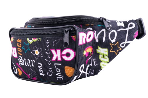 Nerka, saszetka na biodro nieprzemakalna napisy