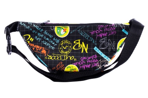 nerka, saszetka na biodro, napisy