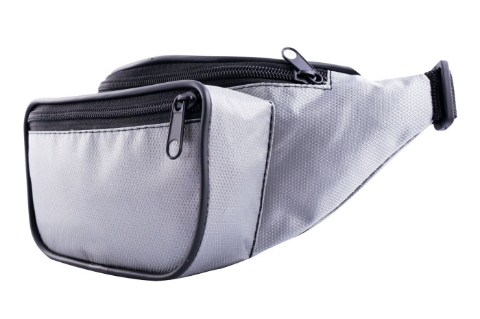 Nerka, saszetka na biodro nieprzemakalna szara