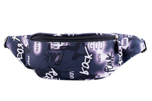 Nerka XL, Duża saszetka na biodro, napisy