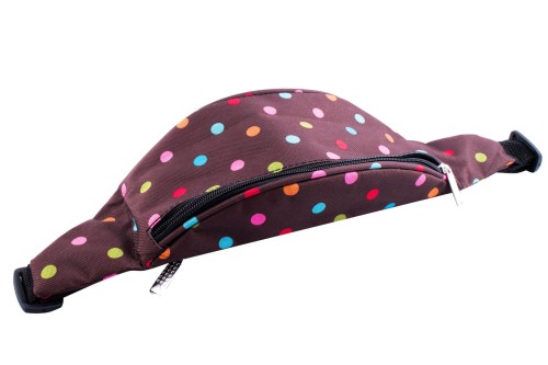 Nerka XL, Duża saszetka na biodro, groszki