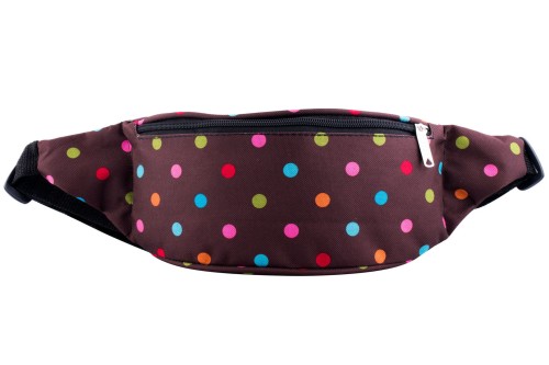 Nerka XL, Duża saszetka na biodro, groszki