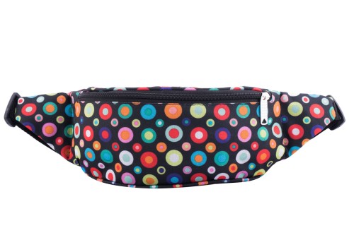 Nerka XL, Duża saszetka na biodro, groszki